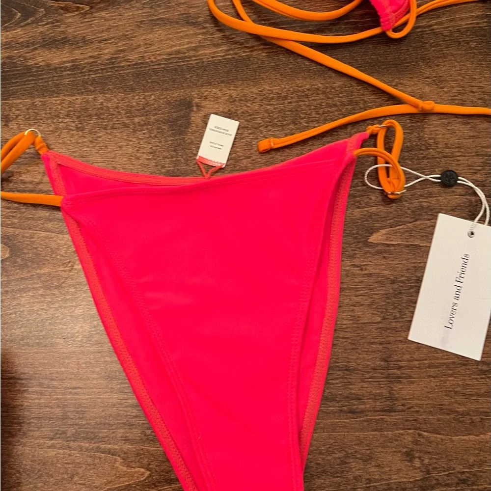 Lovers + Friends Pink and Orange Bikini - Picture 4 of 4